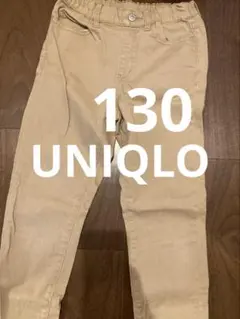 UNIQLO 130 ベージュ　パンツ