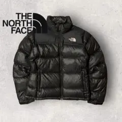 【ザ・ノースフェイス】ヌプシ　ダウンジャケット　M 黒　700 刺繍ロゴ