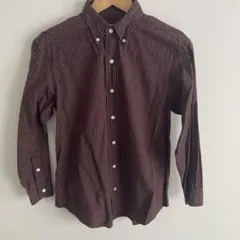 polo by Ralph Laurenダークレッド チェック柄 長袖シャツ S