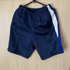 asics ネイビー ハーフパンツ