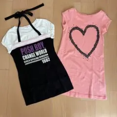 キッズ半袖Tシャツ 2枚セット g@のサムネイル
