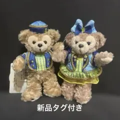 【新品タグ付き】ダッフィー シェリーメイ ぬいぐるみバッジ 2体セット