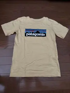 patagonia 黄色 ロゴ Tシャツ キッズXL