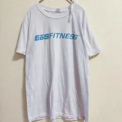 US古着⭐️EōS FITNESS ロゴプリント Tシャツ ホワイト 【M】