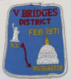 ​V Bridges District GNYC 70s ヴィンテージ パッチ
