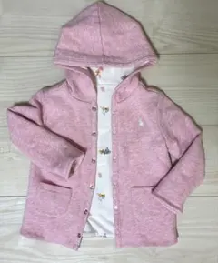 Ralph Lauren ラルフローレン　リバーシブルパーカー ピンク 80