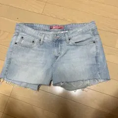 Levi's 524 デニムショートパンツ　ライトブルー　9M