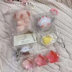 海外スクイーズ　キーホルダー　5点セット