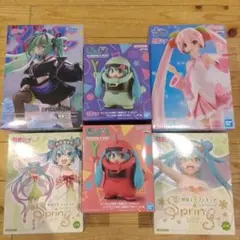 【新品未開封】初音ミク 桜ミク フィギュア ６体セット　まとめ売り