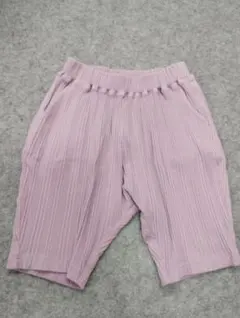 GU キッズ リブショートパンツ パープル 90cmのサムネイル
