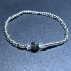 BB06 天然石 パワーストーン 1粒 ビーズブレスレット ラブラドライト