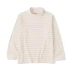 無印　キッズ　両面起毛ハイネック長袖Ｔシャツ　110