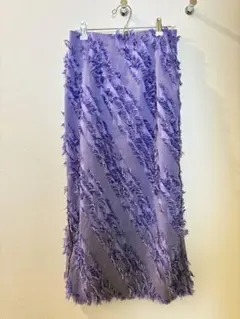 【日本製】FRAY.I.D フリンジジャガードタイトスカート サイズ0