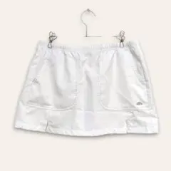 【エレッセ】スコート　テニスウェア　ホワイト　XL　大きめポケット　訳ありのサムネイル