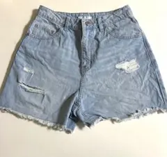 ハニーズ　デニム　ショートパンツ　短パン　レディース　ダメージジーンズ