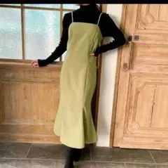 JUNOAH スエードマーメイドキャミワンピース　Mサイズ