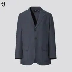 美品✨ユニクロ +J オーバーサイズジャケット ダークグレー 大きいサイズ XL