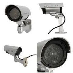 送料込#新品#ダミーカメラ 防犯カメラ ダミー 屋外用 LED点滅 本物ソックリのサムネイル
