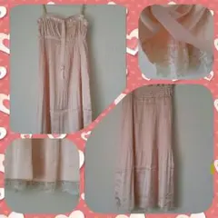 値下げ！ピンクプリーツワンピース 結婚式 2次会 パーティーに♪