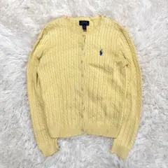 ラルフローレン ケーブル カーディガン　y2k グランジ ノーム ロンドン