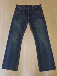 【極美品】EDWIN　401XVS　脚長ブーツカット　シンチバック　濃紺デニム