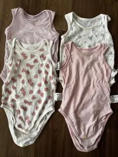 ユニクロ　コットンメッシュ　ボディスーツ