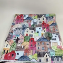 シーチング綿100%生地幅110cm×100cm.建物2485