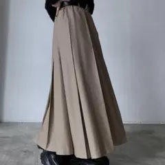 pageboy ランダムプリーツスカート ベージュ