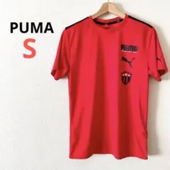美品⭐️PUMA プーマ【S】レッド Tシャツ ロゴ