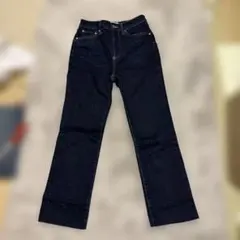 ZARA インディゴデニム ストレートレッグパンツ38