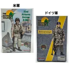 ​【未開封・2体セット】ジ・アルティメット・ソルジャー 米軍＆ドイツ軍 未開封・2体セット】ジ・アルティメット・ソルジャー 米軍＆ドイツ軍