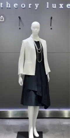 【新品】セオリーリュクス　ワンピース　ライトベージュ　38 定価66,150円