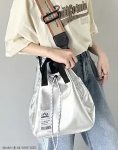 JaVa シルバーショルダーバッグ ONE SIZE