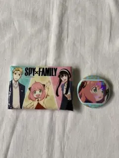 SPY×FAMILY アーニャ 缶バッジ　ポケットティッシュ