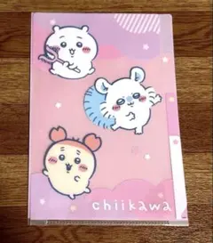 ちいかわ クリアファイル モモンガ　古本屋　セリア フジテレビ　可愛い