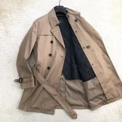 極美品 ナノユニバース トレンチコート ライナー 2way シンサレート M