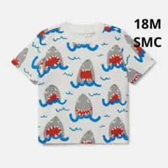 新品　SMC 　サメ総柄 ベビーTシャツ 18M 夏にぴったりのサムネイル
