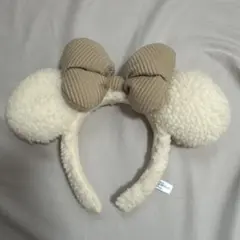 ミニーカチューシャ ボア コーデュロイ