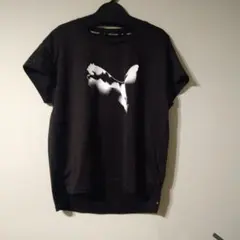 PUMA 半袖Tシャツ 黒 ロゴプリント