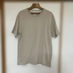 MUJI 無印良品 綿100%Tシャツ ベージュ Mのサムネイル