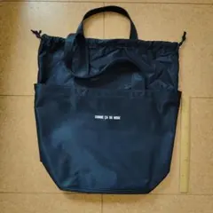 COMME CA DU MODE ネイビー トートバッグ　マザーズバッグ　コムサ