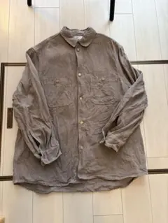 HED MAYNER 23ss リネンブラウンシャツのサムネイル