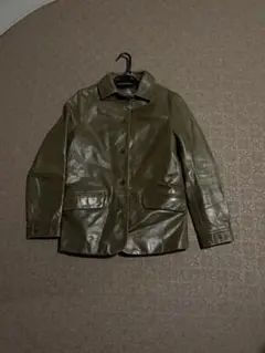 「希少」レザーテーラードジャケット 本革 ライダースジャケット y2k 平成