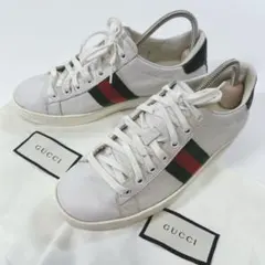 極美品】セリーヌ トリオンフ スニーカー TR01L メンズ レザー 白 40