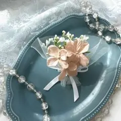 子供コサージュ　入学式　入学式　ハンドメイドコサージュ　ミニコサージュ