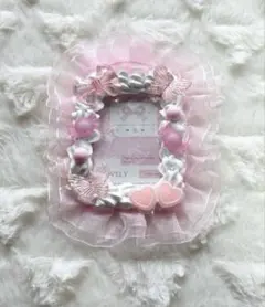 【Ｎｏ.115】 ホイップデコ トレカケース レース ピンク