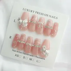 フレンチガーリー ツイード ちゅるん ワンホン y2k量産型韓国ネイル