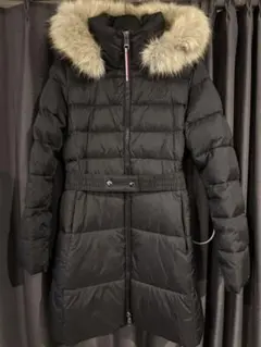 トミーヒルフィガー　SORONA パデッド　ベルト付き　中綿ジャケット　ブラック