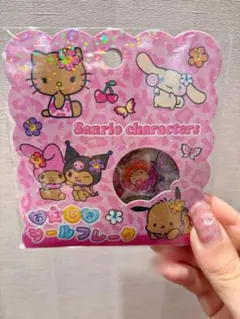 【サンリオ おはじき】サンリオ 日焼け おはじきシールフレーク