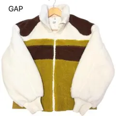 美品✨ギャップ ボアジャケット フルジップ 襟付き 冬物 白 M アウター